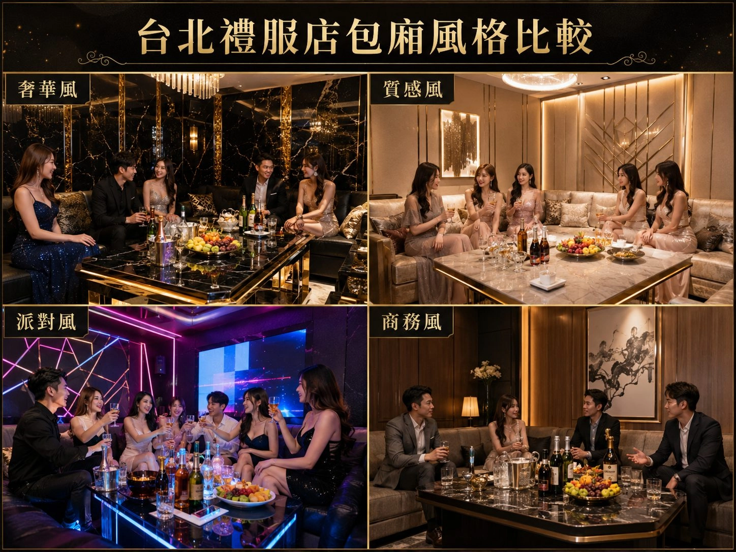 台北熱門禮服酒店特色比較